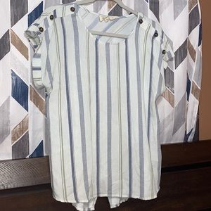 Sweet wanderer striped shirt size Large